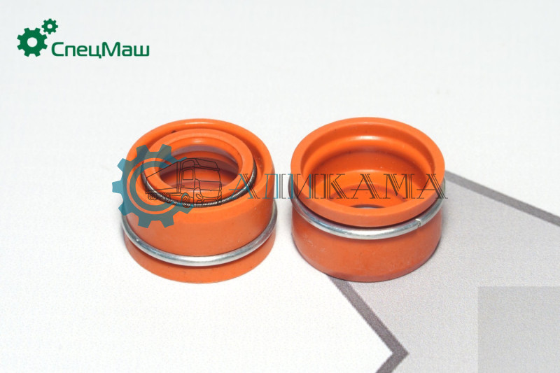 Манжета (12х21мм) уплотнительная клапана, маслосъёмный колпачок (КРАСНЫЙ СИЛИКОН) (упак. 16 шт)