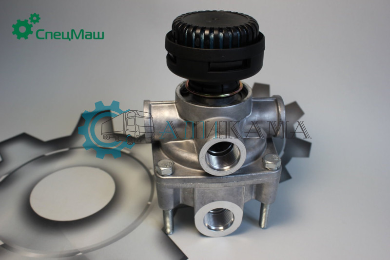 Клапан ускорительный (С ГЛУШИТЕЛЕМ В СБОРЕ) для МАЗ, ЗИЛ