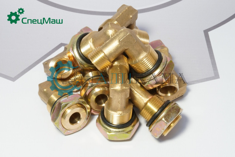 Угольник М22х18 ГТК Н/О (в сборе с гайкой и шайбой) (упак. 10 шт)