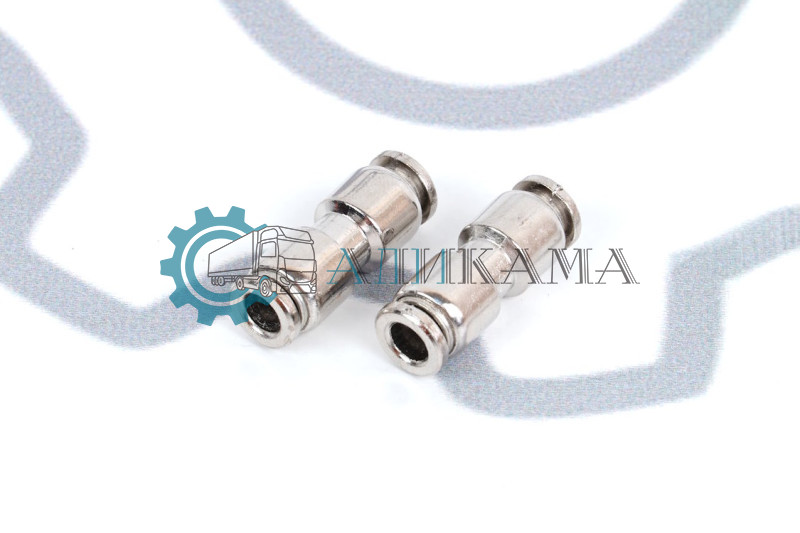 Фитинг ПРЯМОЙ МЕТАЛЛ (переходник тор/трубок) 8 мм (упак. 5 шт)