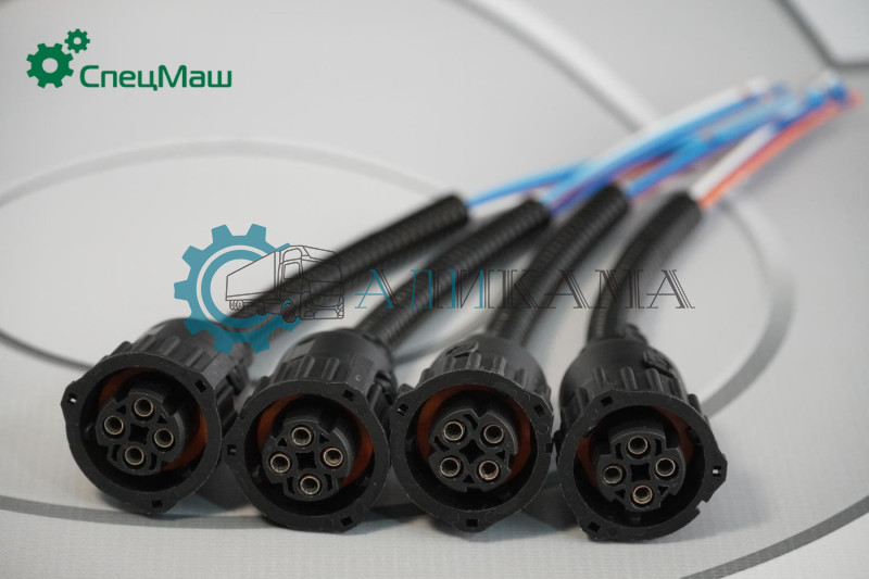 Штекер байонетный прямой (на 4 провода) (упак. 4 шт)