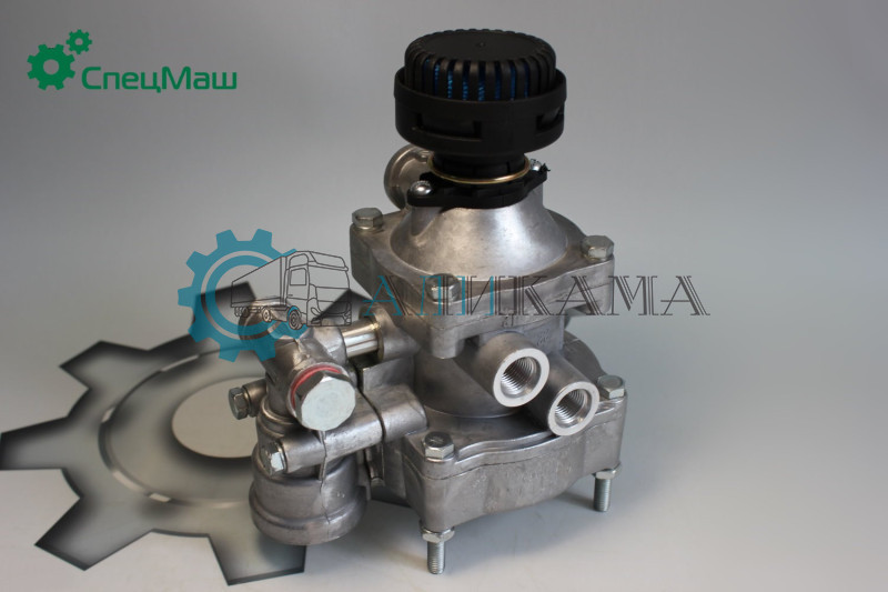 Клапан двухпроводный упр.прицепа с клапаном обрыва (В СБОРЕ С ГЛУШИТЕЛЕМ)