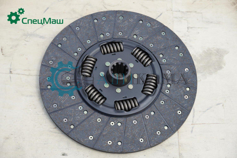 Диск сцепления ведомый (на лепестковую корзину, КПП ZF, MFZ-430)